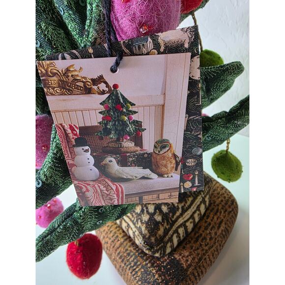 NEW John Derian Christmas Tree Sparkling Beaded Target 19"x12" Plush Pillow NWT - Picture 6 of 9